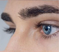 men' longer eyelashes