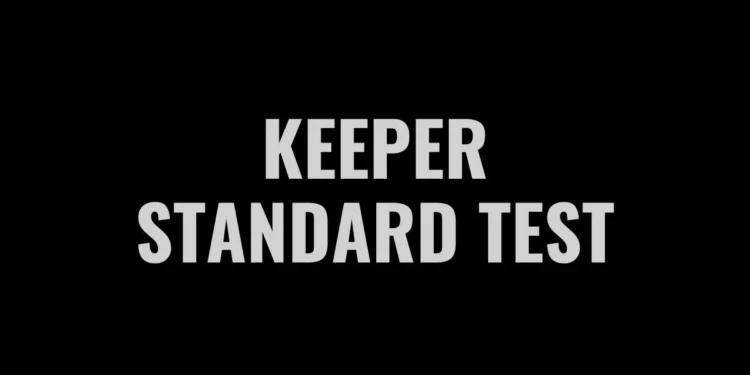 Keeper standards test